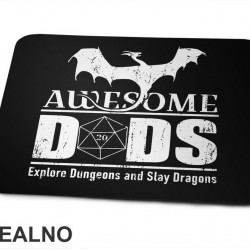 Awesome Dads Explore Dungeons And Slay Dragons - D&D - Dungeons And Dragons - Podloga za miš