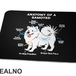 Samojed - Pas - Dog - Podloga za miš