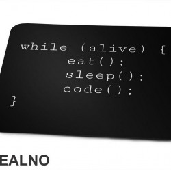 While Alive - Code - Geek - Podloga za miš