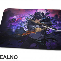 Fight - Purple - Solo Leveling - Podloga za miš