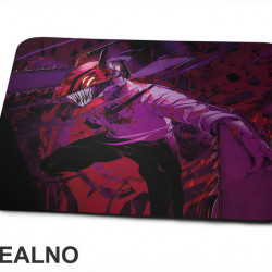 Denji - Purple - Chainsaw Man - Anime - Podloga za miš Denji - Purple - Chainsaw Man - Anime - Podloga za miš