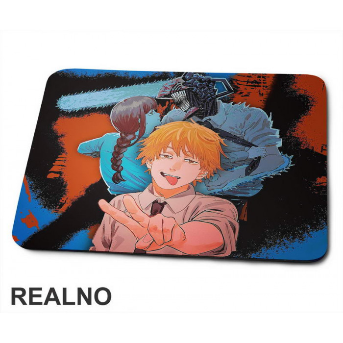 Denji And Makima - Chainsaw Man - Anime - Podloga za miš Denji And Makima - Chainsaw Man - Anime - Podloga za miš