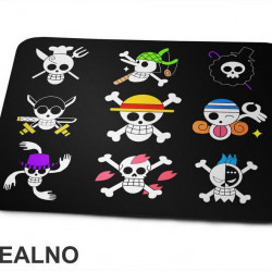 Group Skulls - One Piece - Podloga za miš
