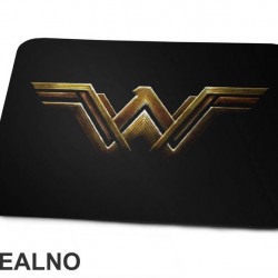 Golden Logo - Black - Wonder Woman - Podloga za miš