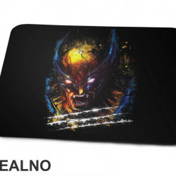 Paint Splash Face Portrait - Wolverine - Podloga za miš