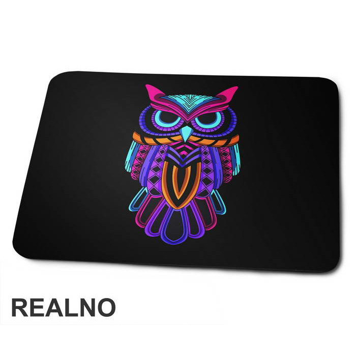 Neon Owl - Životinje - Podloga za miš