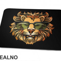 Lion With Sunglasses Illustration - Životinje - Podloga za miš