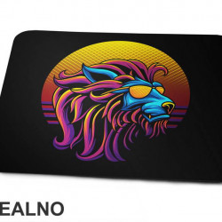 Lion With Sunglasses At Sunset - Životinje - Podloga za miš
