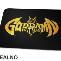 I'm The Goddamn - Yellow Paint Logo - Batman - Podloga za miš