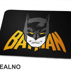 Yellow Eyes And Text - Batman - Podloga za miš