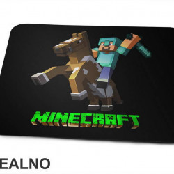 Steve On A Horse - Minecraft - Podloga za miš