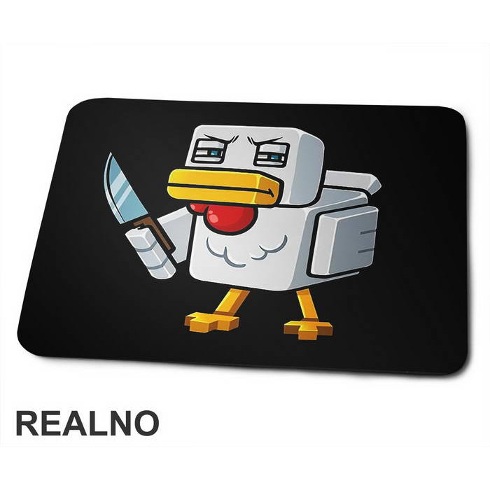 Chicken With A Knife - Minecraft - Podloga za miš