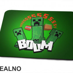 Creepers - SSSSS BOOM - Minecraft - Podloga za miš