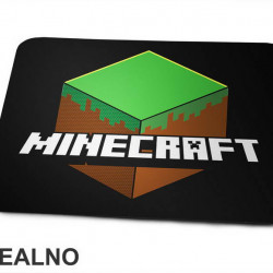 Grass Block Logo - Minecraft - Podloga za miš