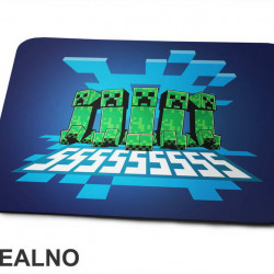 Creepers Walking Together - Minecraft - Podloga za miš