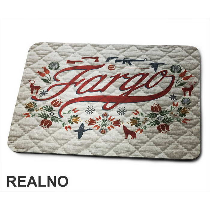 Logo And Flowers - Fargo - Podloga za miš