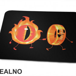 Sauron Eye And The Ring Holding Hands - Lord Of The Rings - LOTR - Podloga za miš Sauron Eye And The Ring Holding Hands - Lord Of The Rings - LOTR - Podloga za miš