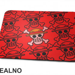 Red Background - One Piece - Podloga za miš