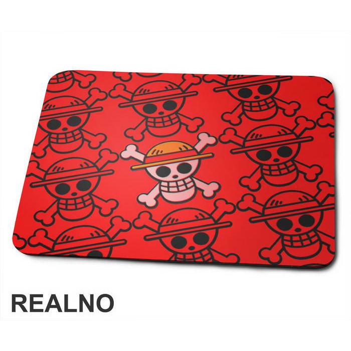 Red Background - One Piece - Podloga za miš