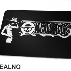 Logo And Luffy - One Piece - Podloga za miš