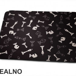 Chess Pieces - Brown - Queen's Gambit - Podloga za miš