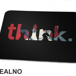 Think - Elizabeth Harmon - Queen's Gambit - Podloga za miš