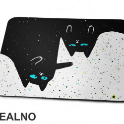 Cats Upside Down - Mačke - Podloga za miš