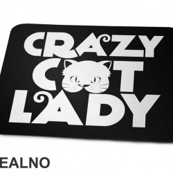 Crazy Cat Lady - Mačke - Cat - Podloga za miš