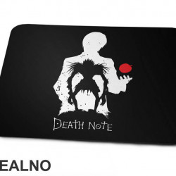 Light And Ryuk Silhouette With An Apple - Death Note - Podloga za miš