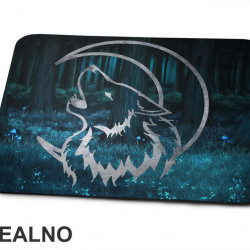 Silver Wolf In The Forest At The Night - Vuk - Životinje - Podloga za miš