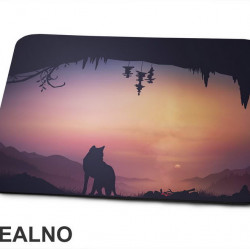 Wolf In The Forest At The Sunset - Vuk - Životinje - Podloga za miš