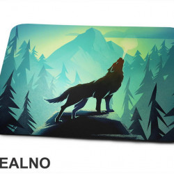 Wolf Howling On The Mountain - Vuk - Životinje - Podloga za miš