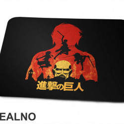 Eren And Colossal Titan Double Exposure - Attack On Titan - Podloga za miš