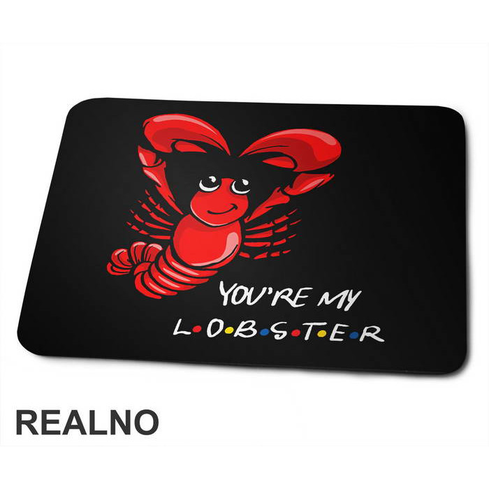Cute Lobster Heart - Friends - Prijatelji - Podloga za miš