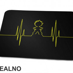 Saiyan Heartbeat - Goku - Dragon Ball - Podloga za miš