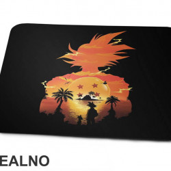 Sunset Double Exposure - Goku - Dragon Ball - Podloga za miš