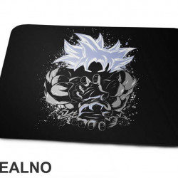 Super Saiyan White Hair Kamehameha - Goku - Dragon Ball - Podloga za miš