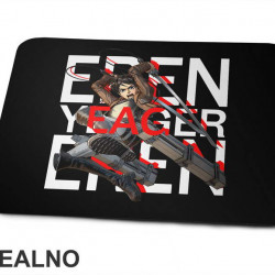 Eren Yeager Red Shadow - Attack On Titan - Podloga za miš