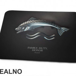 Family, Duty, Honor - House Tully Sigil And Motto - Game Of Thrones - GOT - Podloga za miš