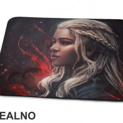 Daenerys Targaryen - Red Background - Game Of Thrones - GOT - Podloga za miš