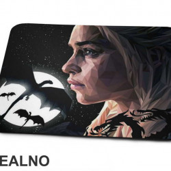 Daenerys Targaryen - Triangle Art - Game Of Thrones - GOT - Podloga za miš
