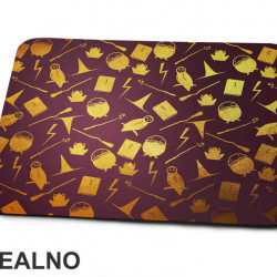 Gold Symbols - Harry Potter - Podloga za miš