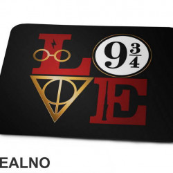 Love - Symbols - Harry Potter - Podloga za miš