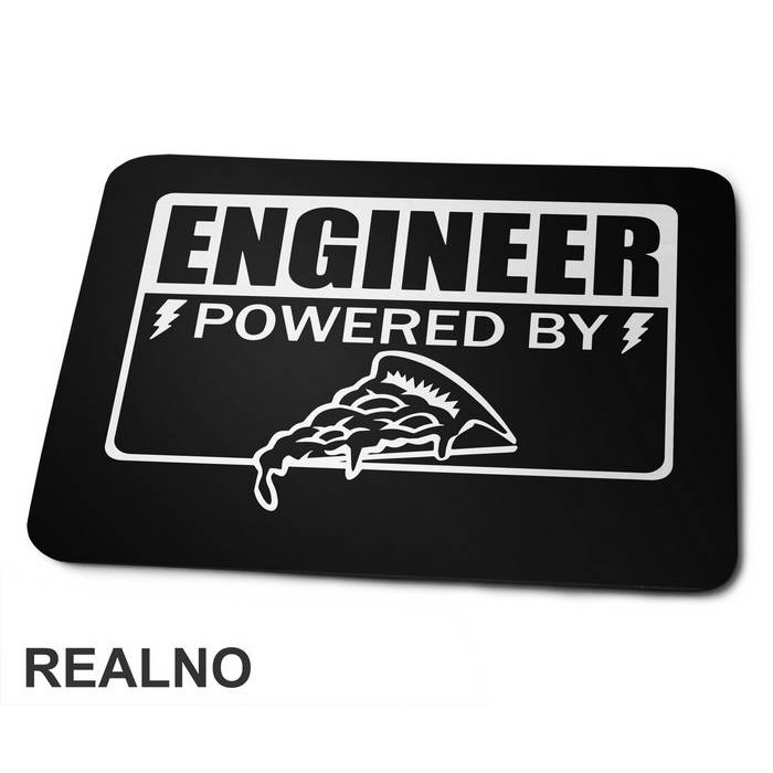Powered By Pizza - Engineer - Podloga za miš