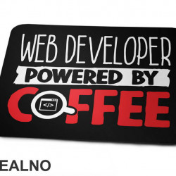 Web Developer Powered By Coffee - Engineer - Podloga za miš Web Developer Powered By Coffee - Engineer - Podloga za miš