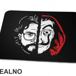 Mask Outline - La Casa de Papel - Money Heist - Podloga za miš