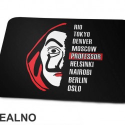 List - La Casa de Papel - Money Heist - Podloga za miš