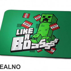 Creeper Like A Boss - Minecraft - Podloga za miš