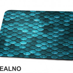 Mermaid Colorful Gills Blue and Green - Sirene - Podloga za miš