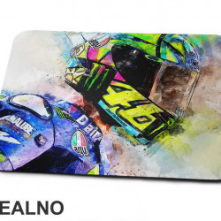Splashing Colors - Rossi - VR - 46 - MotoGP - Sport - Podloga za miš
